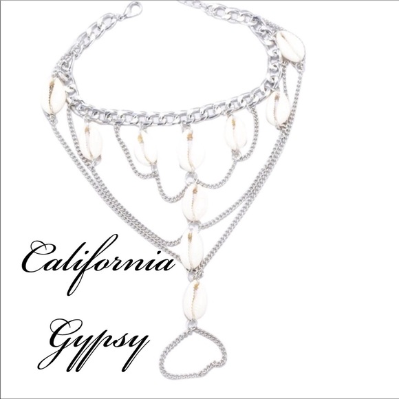 2 pc Coachella Boho festival Conch shell anklets🌸 - Picture 3 of 4